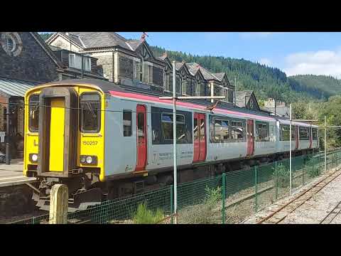 transport for Wales 150257 engine Thrash comeing out of Betws-y-Coed