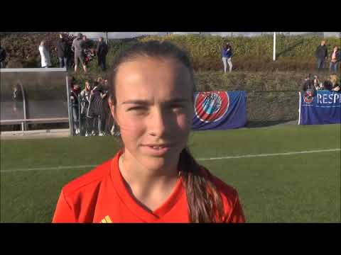 Gaëlle Nierynck na Belgian Red Flames U16 - Noorwegen op 02.11.2018