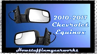 How to change, replace, remove, install side view mirror on 2010 to 2017 Chevy Equinox
