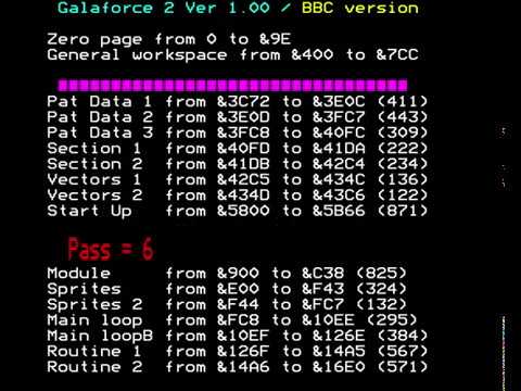 BBC Micro Galaforce 2 assembling and running from source