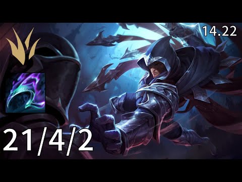 Talon Jungle vs Jarvan IV - EUW Master | Patch 14.22