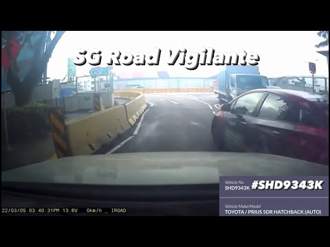 5mar2022 #SHD9343K toyota prius Trans-cab Services Pte Ltd overtaking at zebra crossing