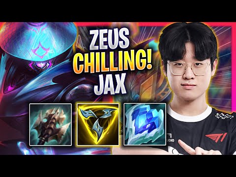 ZEUS CHILLING WITH JAX! - T1 Zeus Plays Jax TOP vs Camille! | Season 2024
