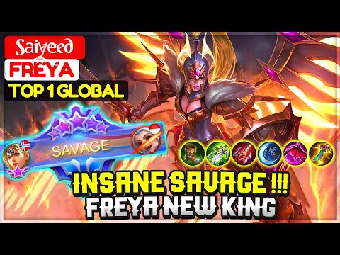 SIDELINE FREYA INSANE SAVAGE !!! The New King [ Top 1 Global Freya ] Saͥiyͣeͫed࿐ - Mobile Legends
