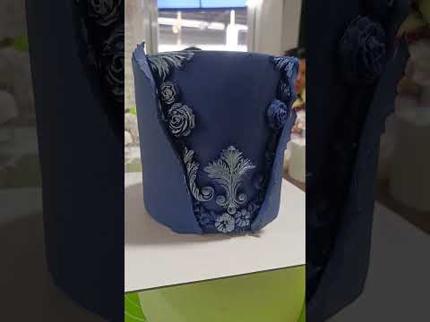 Brushing fondant cake #fondantcake #design