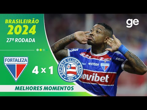 Gols e lances de Fortaleza x Bahia