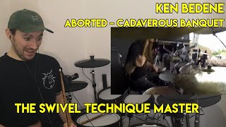 Outrageous Speed! Drum Teacher reacts to Ken Bedene (Aborted - Cadaverous Banquet)