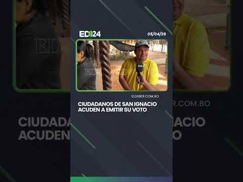 Cuidadanos de San Ignacio acuden a emitir su voto