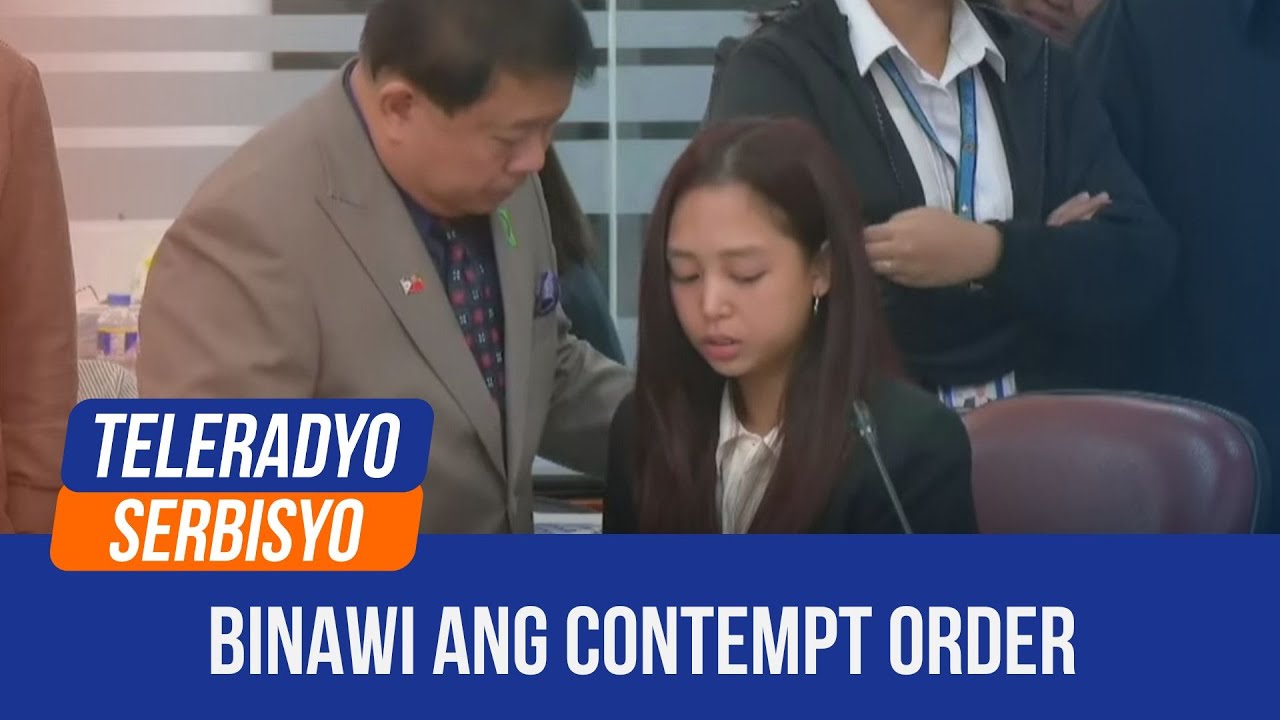 House quad-panel lifts 2nd contempt order vs Cassandra Ong | Teleradyo Serbisyo (28 August 2024)