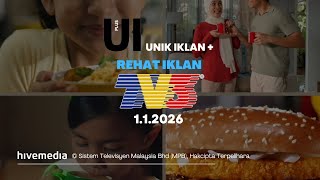 Download lagu Rehat Iklan TV3 (1 Januari 2026) / Unik Iklan Plus mp3