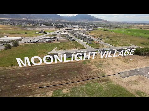 Drone flyover of Moonlight Village, a Master Plan community by Arive Homes