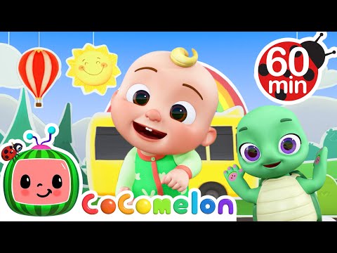 Wheels on the Bus (Dance Party) | CoComelon Animal Time | Animals for Kids
