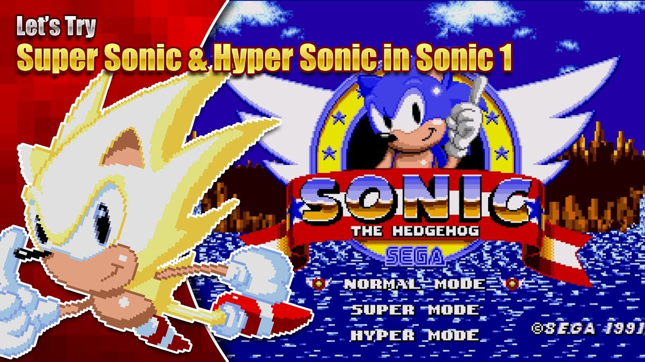 Super Sonic and Hyper Sonic in Sonic 1!?