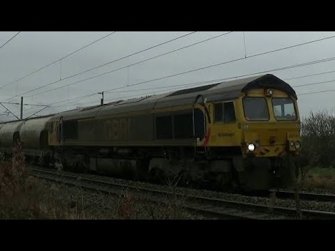 66715 & 66779 at Bamfurlong - 24th December 2024