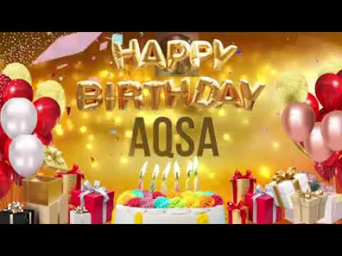 happy birthday Aqsa