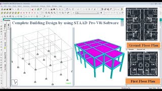 Building Design (G+1) In STAAD Pro V8i Software