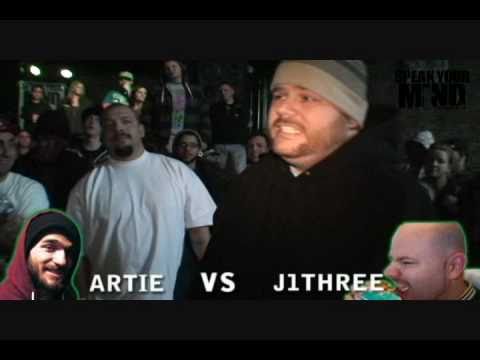 J1THREE v.s. ARTIE - 1/10/11 Emcee Battle in Reno, NV