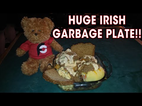 IRISH GARBAGE PLATE EATING CHALLENGE!!