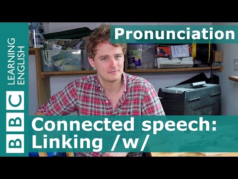 Pronunciation: Linking /w/