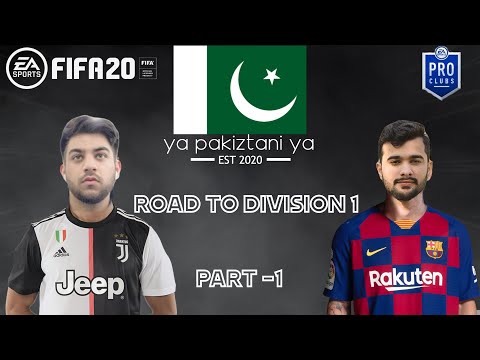 PAKISTANI PLAYS FIFA 20 PRO CLUBS | ROAD TO DIVISION 1 (Part-1)