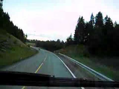 Trucking in Steinkjer E6 in Norway...