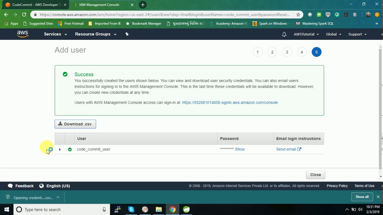 Upload code on AWS Codecommit Service