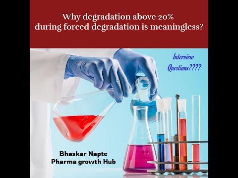Why degradation above 20% during forced degradation is meaningless?