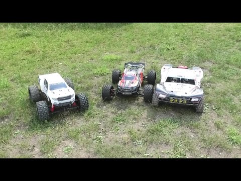 Arrma Kraton 8s vs. Traxxas X- Maxx 8S vs Losi 5iveT 8S Destruction Derby [deutsch/ german]