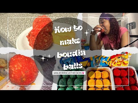 HOW TO MAKE HOT CHEETOS BOUDIN BALLS! Trending TikTok recipe 💕 #viral #tiktok #spotify #follow