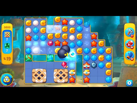 Fishdom level 9600 with a puzzle (с головоломкой)