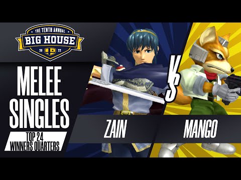 Zain vs Mang0 - Melee Singles Top 24: Winners Quarters - The Big House 10 | Marth vs Fox