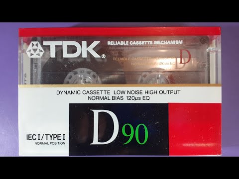 TDK D CASSETTE FROM 1988 UNWRAPPING