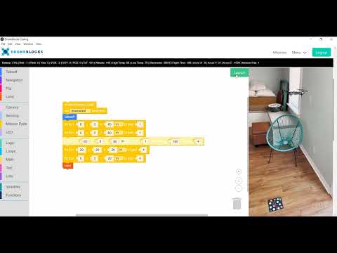 DroneBlocks Desktop Beta with Mission Pads for Robomaster TT and Tello EDU