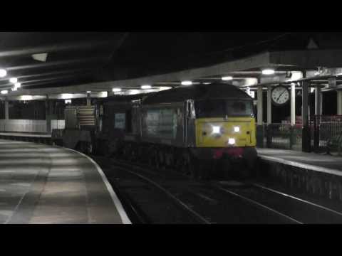 57012 with 20304 DIT 6K73 Sellafield - Crewe flask(s), 5th March 2014.
