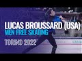 Lucas BROUSSARD USA Men Free Skating Torino 2022 JGPFigure