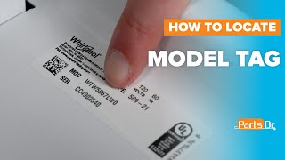 How to Locate Your Model Tag on Your Whirlpool Maytag Amana Top Load Washer