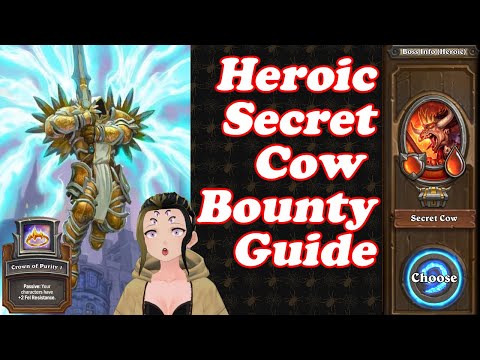 Free Tyrael Portrait & Equipment Unlock! Secret Cow Level Heroic Bounty Guide | Hearthstone Mercs