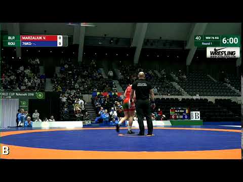 Round 1 WW - 76 kg: V. MARZALIUK (BLR) v. -. 76KG- (ROU)