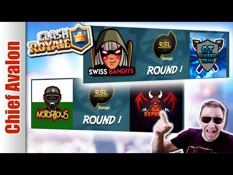 CLASSIC TEAM vs SWISS BANDITS  |  NOTORIOUS  vs TEAM REPULSE -RSL EU SEASON 1 - Clash Royale eSports