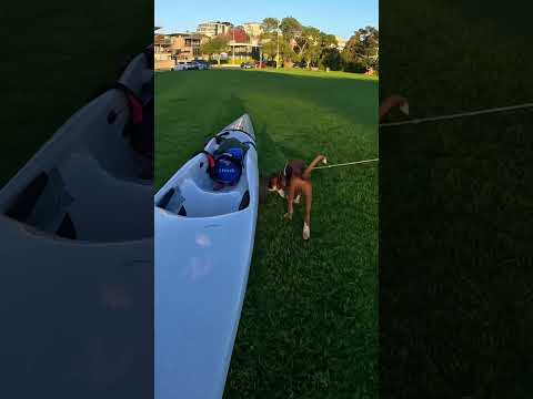 Puppy Vs surfski #surfski #puppy #boxerdog #boxerpuppy