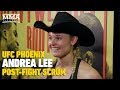 UFC Phoenix: Andrea Lee's Advice to Others Dealing With Domestic Abuse Issues: 'Just Move Forward'