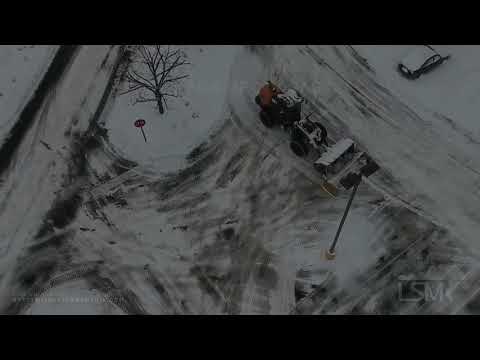 02-02-2021 Chalfont, PA-Ground and Close Range Aerial Footage Of Storm Clean up
