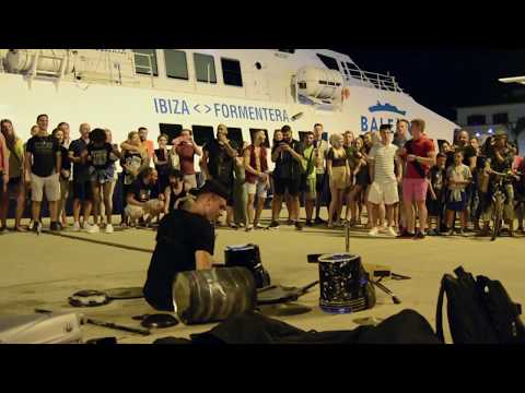 DAMAT - STREET TECHNO - IBIZA VLOG #damatdrummer