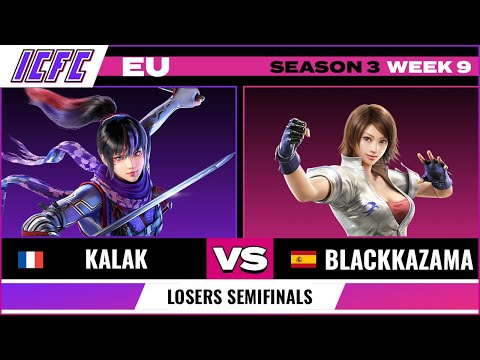 Blackkazama (Asuka) vs Kalak (Kunimitsu) - Losers Semifinals ICFC EU Tekken 7 Season 3 Week 9