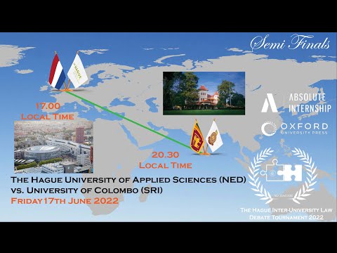 (REC) THIULDT 2022 - The Hague University of A.S. (NED) vs. University of Colombo (SRI)
