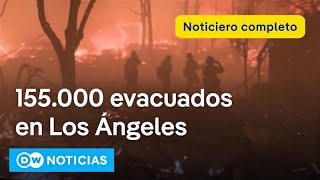 🔴 DW Noticias 8.01.2024: Vientos de hasta 145 km/h extienden el fuego por 11.000 hectáreas