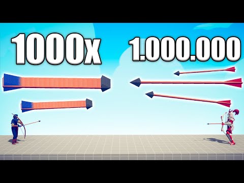 1.000.000 DAMAGE ARCHER vs 1000x OVERPOWERED UNITS - TABS | Totally Accurate Battle Simulator 2023