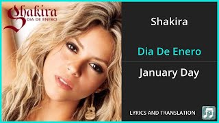 Shakira - Dia De Enero Lyrics English Translation - Spanish and English Dual Lyrics  - Subtitles