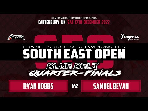 SouthEast BJJ Open - Ryan Hobbs vs Samuel Bevan (Blue Belt - Quarter Finals)