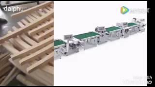 Dây chuyền máy chà nhám chân ghế tự động